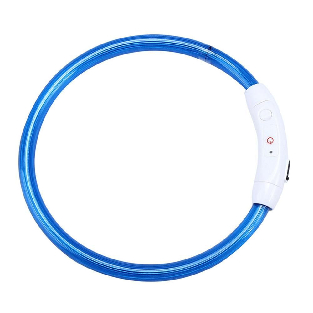 LED Dog Collar USB Rechargeable Silicone Pet Collar
