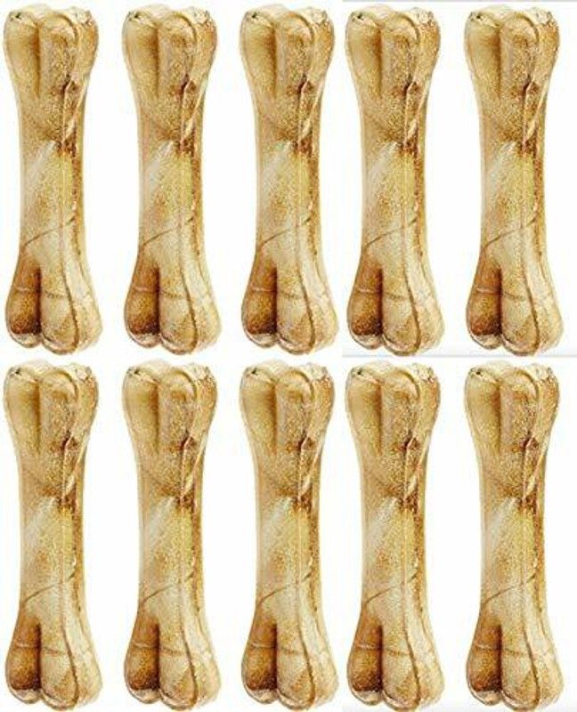 Western Era Chew Pressed Rawhide Bone Treat, Healthy Dog Heathcare (3Inch)(Pack of 10 Bones) Chicken Dog Chew  (300 g, Pack of 10)