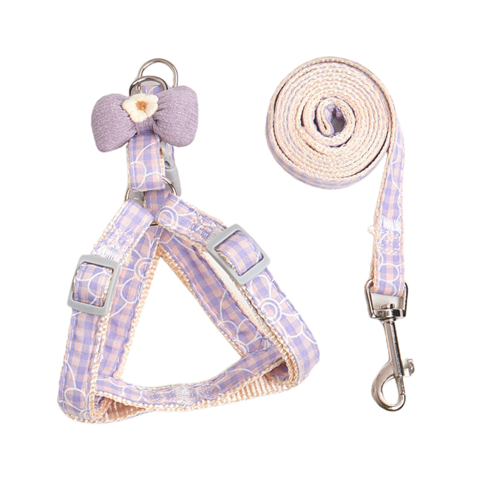 Pet Chest Strap Wear-resistant Flower Design Pet Harness Set