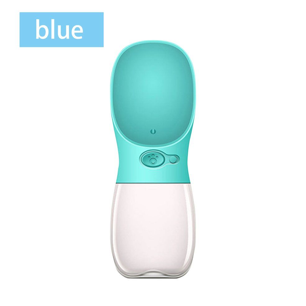 Pet Water Bottle Portable Drinking Water Feeder For Dogs Outdoor Water Bottle - blue
