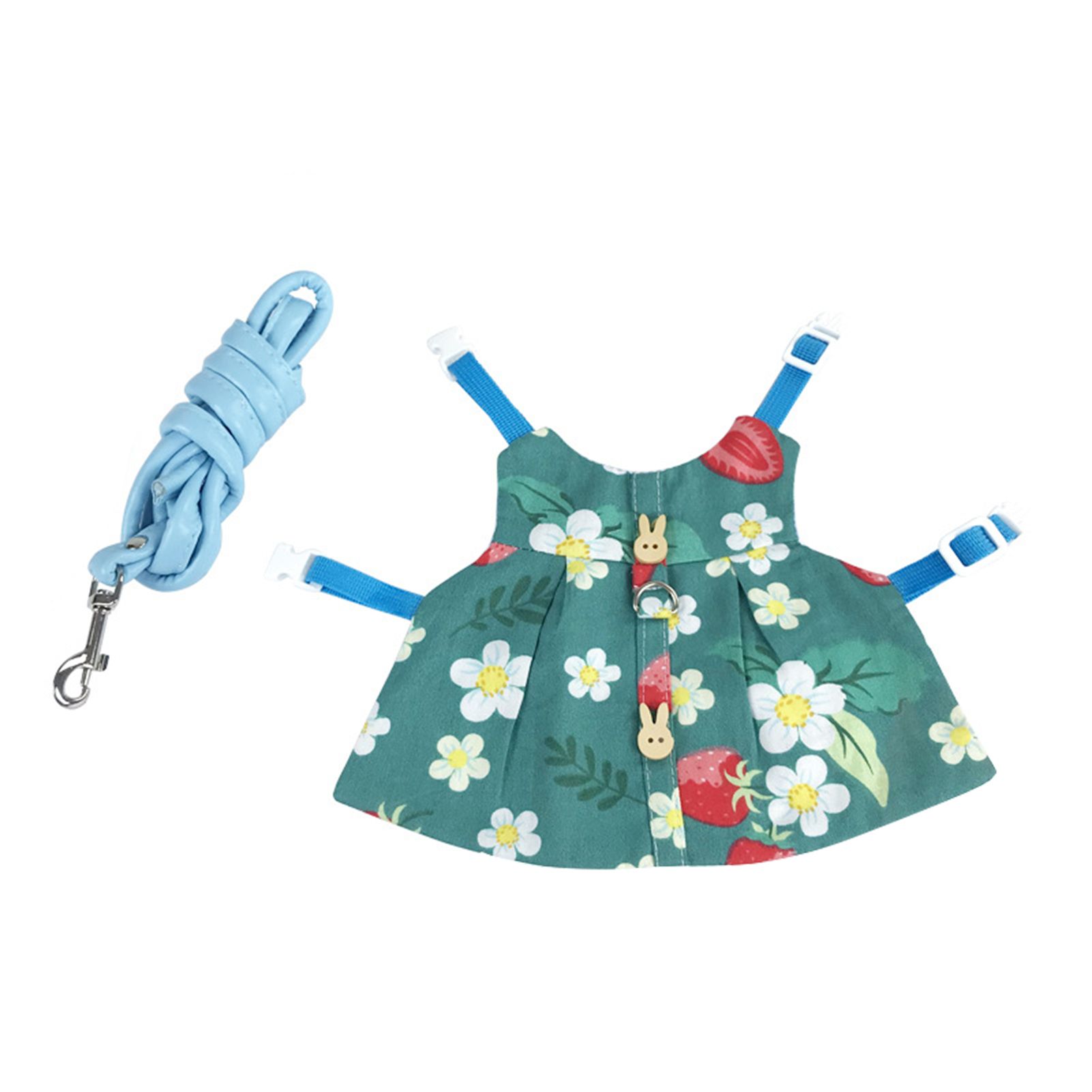 Pet Clothes Fine Workmanship Rabbit Guinea Pig Dress Harness Set