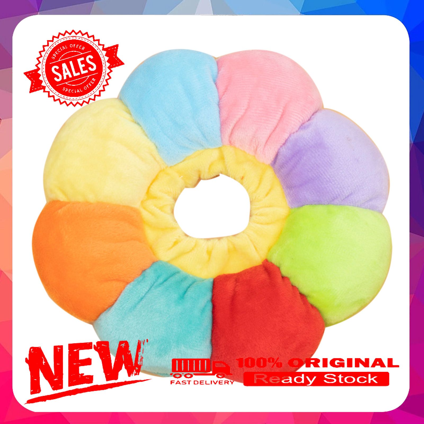 Miss cherry Adjustable Sunflower Shape Pet Cat Dog Circle Collar Neck Cone Protection Supply