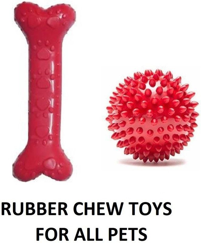 Atina India Online Store Rubber Chew Toy, Rubber Toy, Soft Toy, Ball For Dog