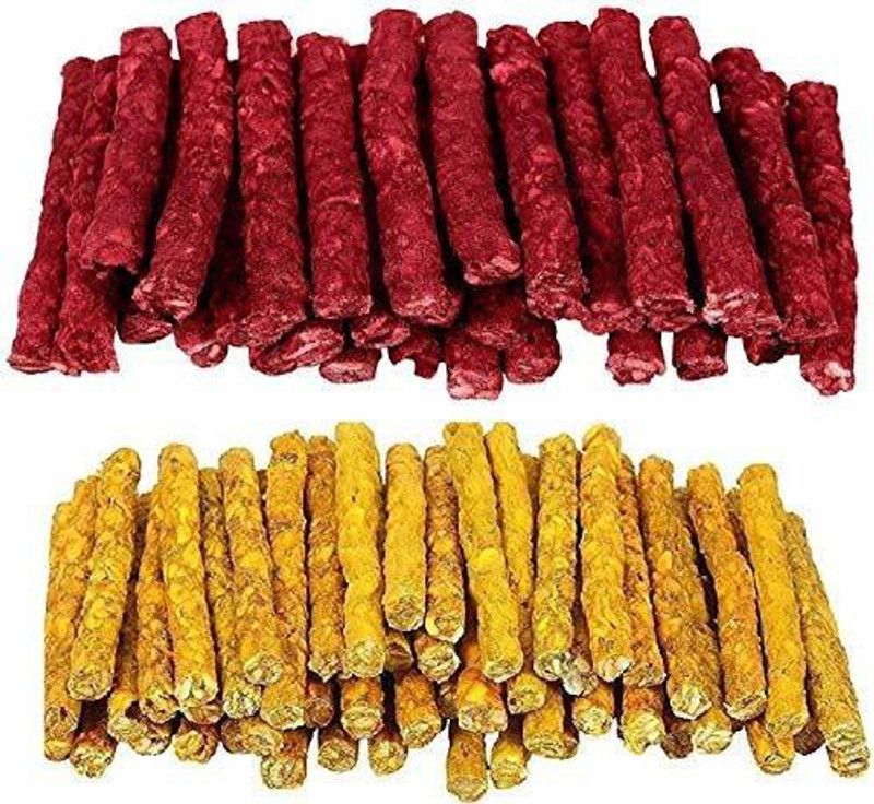 DogTrust Chicken and Mutton Chew Stick Munchies, Combo /2 kg Dog Treat  (0.45 g)