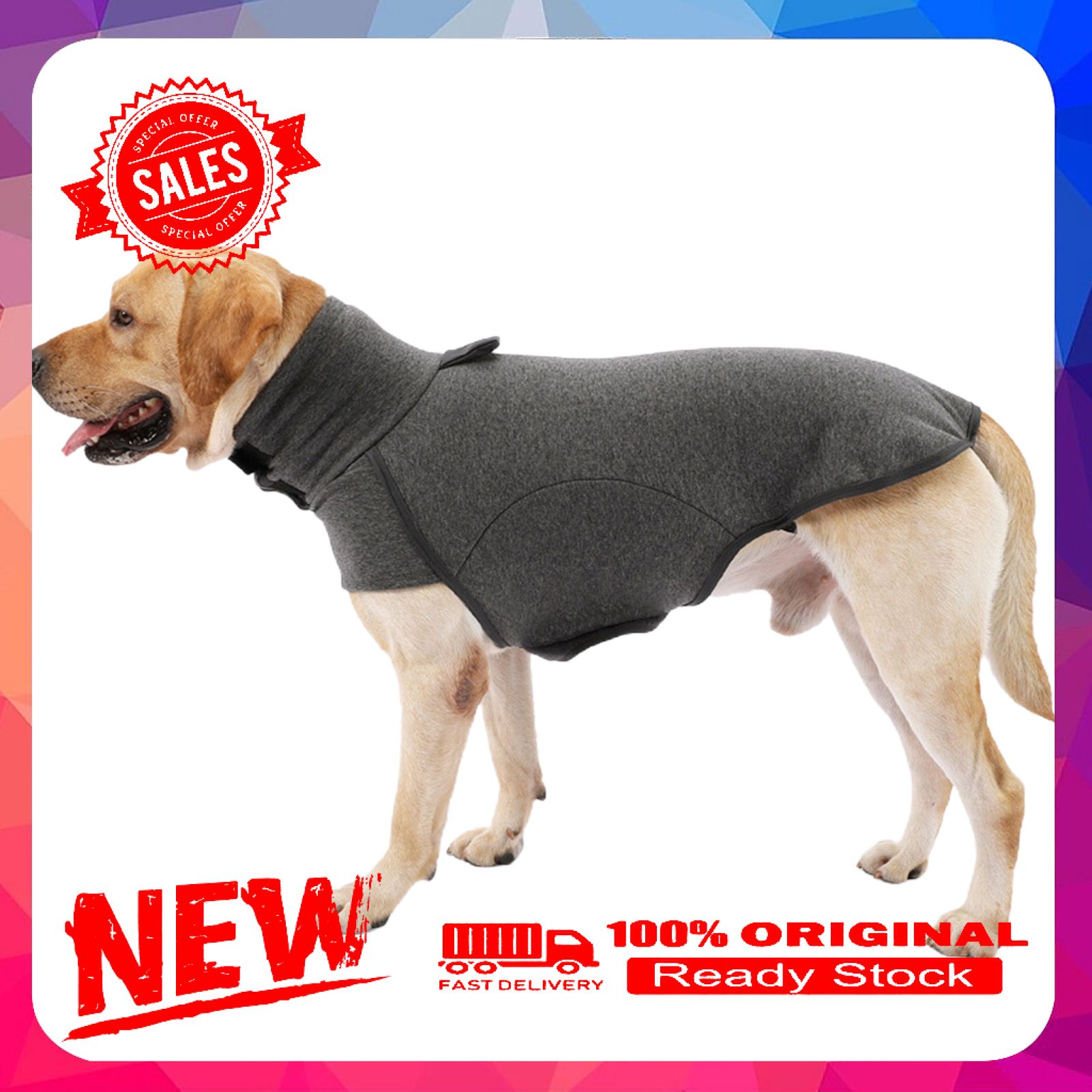 Pet Clothes High Elasticity Keep Warmth Breathable Solid Color Pet Dogs Sweatshirt Costume for Outdoor