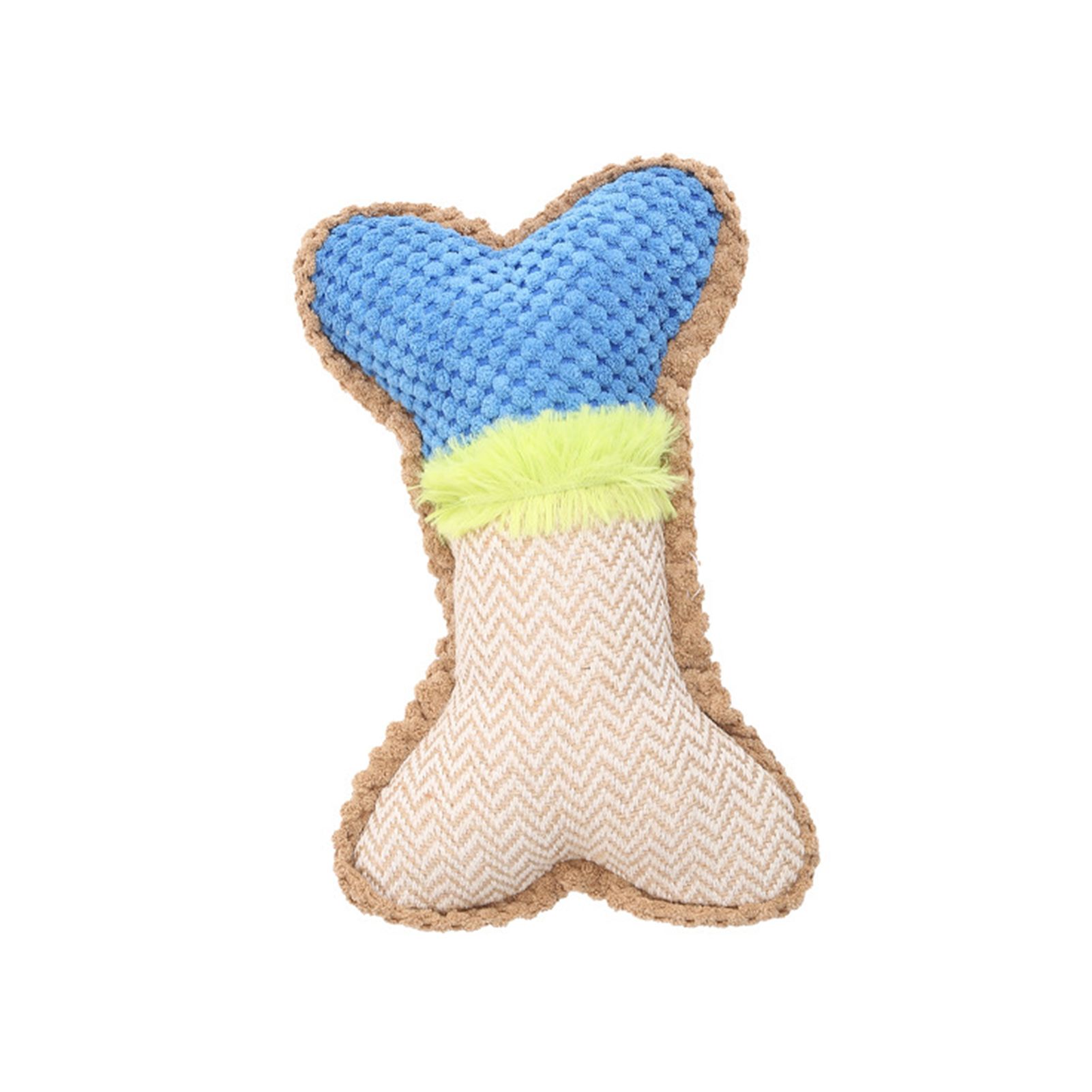 Dog Chew Toy Bone Shape Plush Pet Puppy Chew Toy