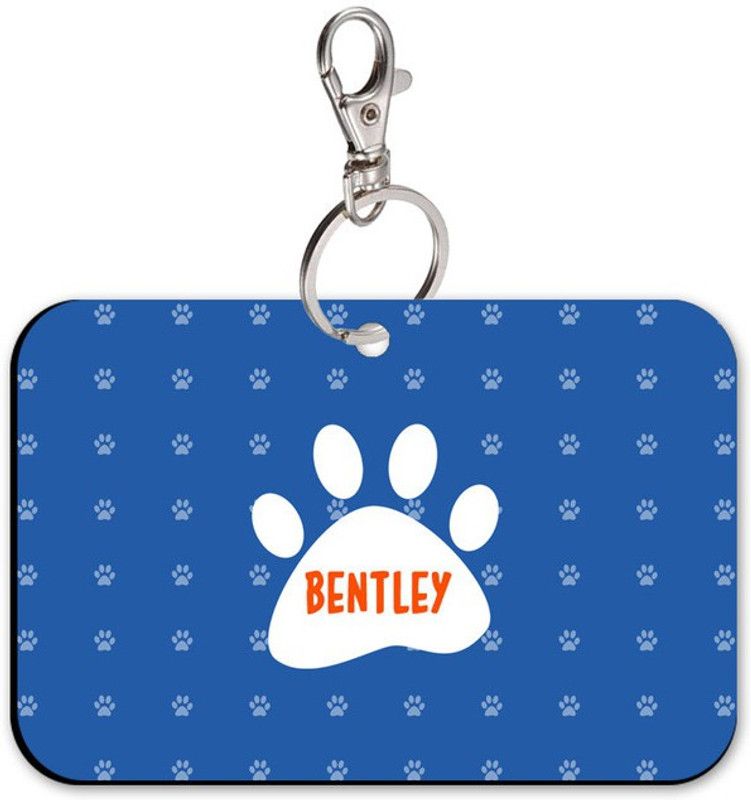 SKY TRENDS Bone Shape Collar Locket/Pendant for Dogs & Puppy -712 Info Engraved Dog Collar Charm  (Multicolor, Rectangle)