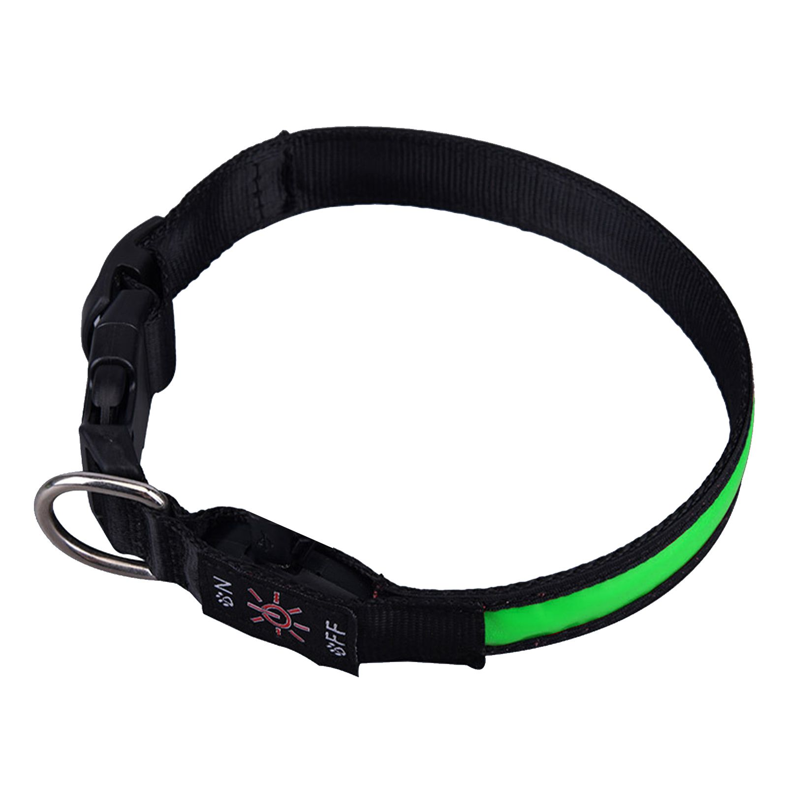 Reflective Dog Collar Rechargeable Dog Collar Adjustable Nylon Pet Collars with 3 Light Modes for Dogs