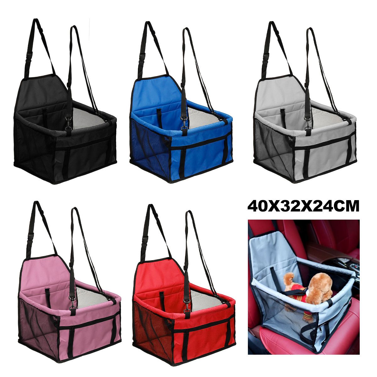 cute Waterproof Pet Seat Dog Car Single Seat Pet Seat Cover Cover Car Seat Car Safety Blanket Dogs Car Dog Blanket Dogs Car Seat Cover