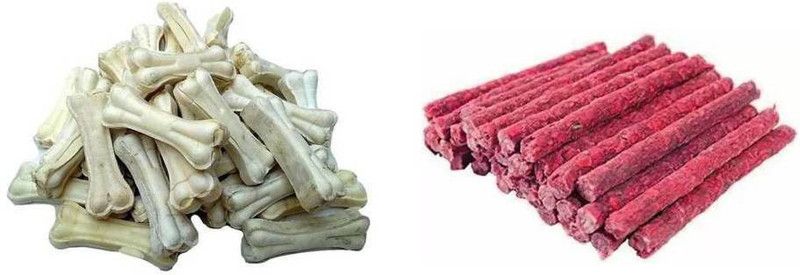 SAWAY Saway Export Quality Dog Calcium Bone 500 gm Munchi 250 gm Chicken, Chicken Dog Chew  (0.75 kg, Pack of 1)