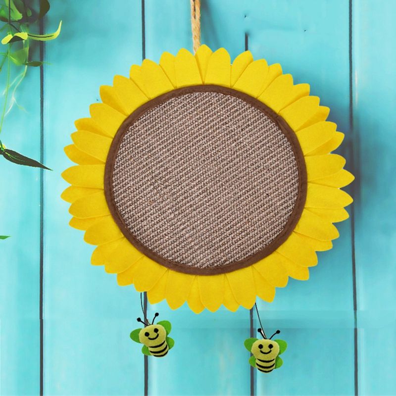 Sisal Cat Scratching Board Natural Sunflower Grinding Claw Cat Supplies