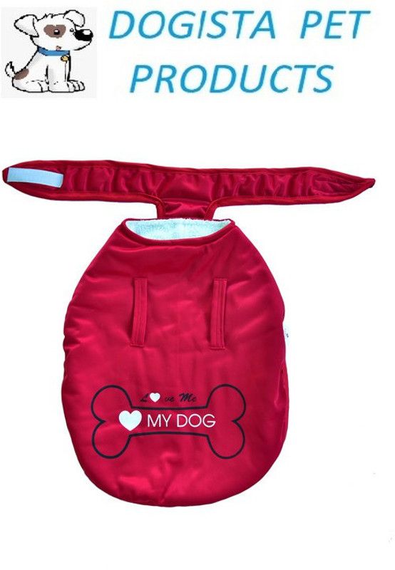 DOGISTA Winter Jacket for Dog  (SUPER POLY RED DOG COAT 10 INCH, WITH HEAVY FUR, ULTRAWARM)