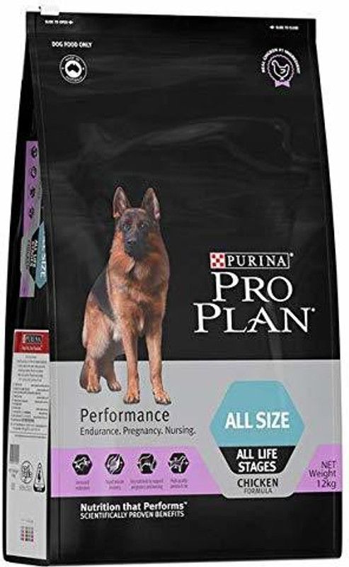 Purina Pro Plan Performance All Life Stages Chicken 12 Kg Chicken 12 kg Dry New Born, Adult, Young, Senior Dog Food