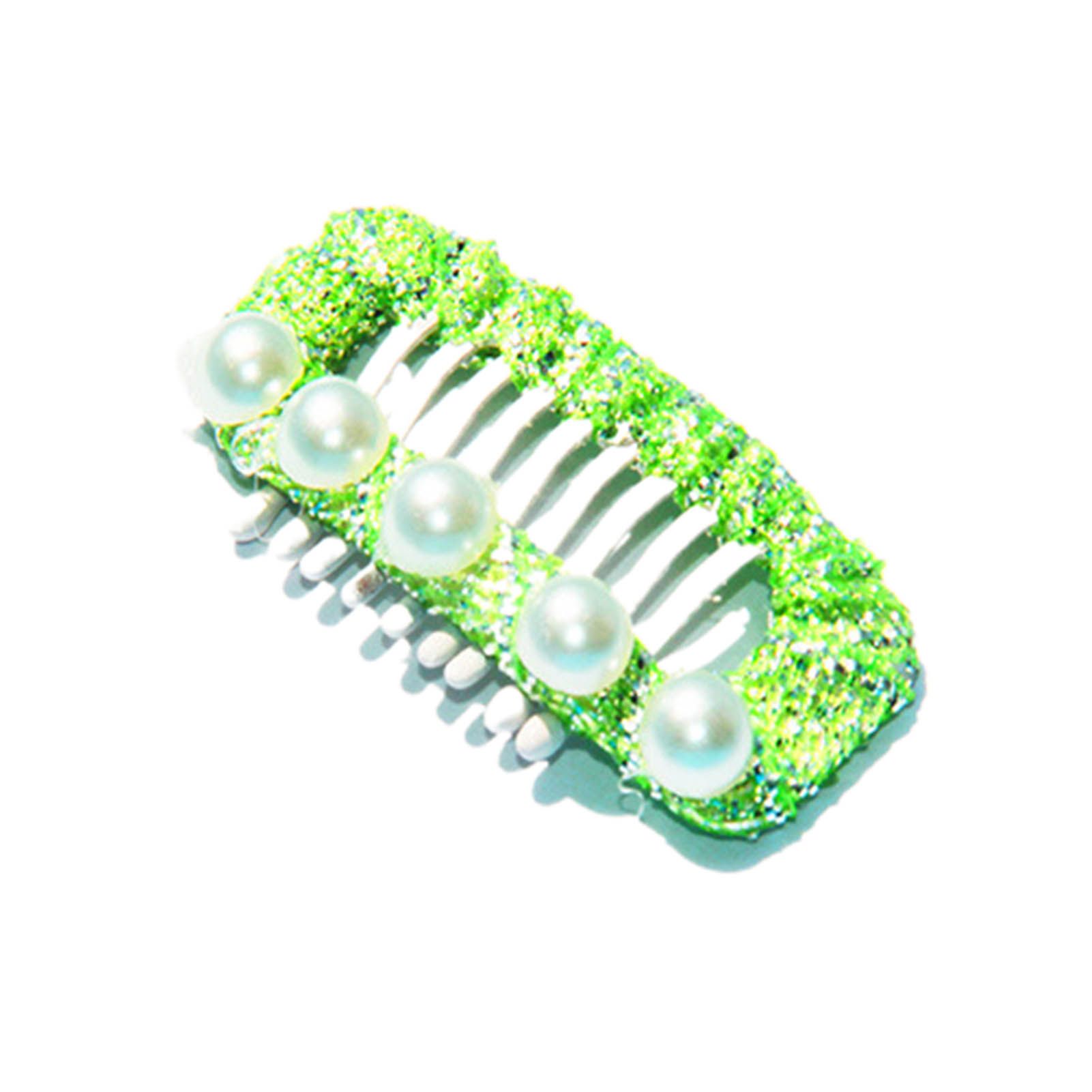 Pet Hair Clips Faux Pearls Embellishment Fashion Pet Dogs Hair Clips