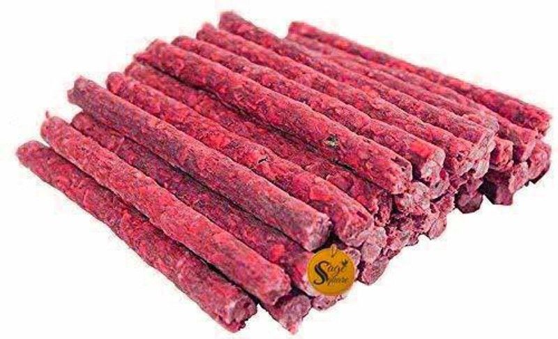 Sage Square Dog Chew Munchy Dental Treat Mutton Flavor BarkSticks Munchies (Red Sticks) Mutton Dog Chew  (4 kg, Pack of 1)