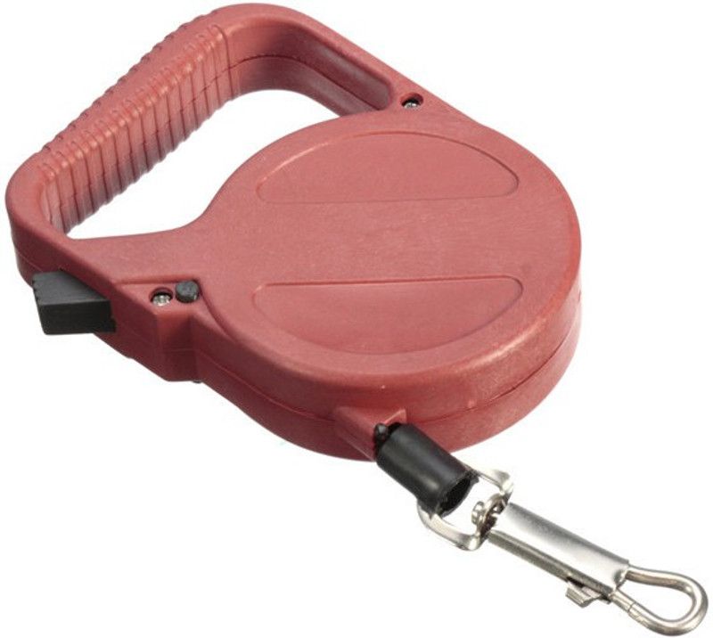 Nema Outdoor Retracable Leash 3m - Faded Red in Colour Dog Leash  (Large, Faded Red)