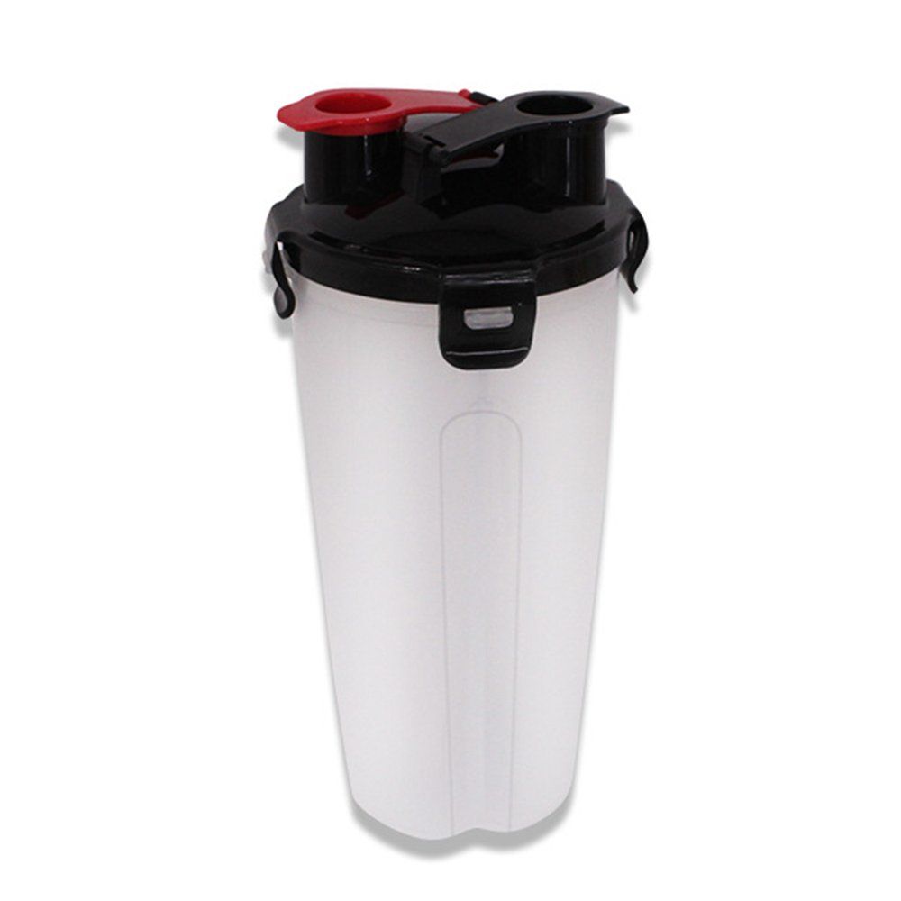 TE Portable Outdoor Travel 2 In 1 Pets Food Feeding Container Bowl Dogs Cats'  Daily Drink Water Bottle Pets Kettle