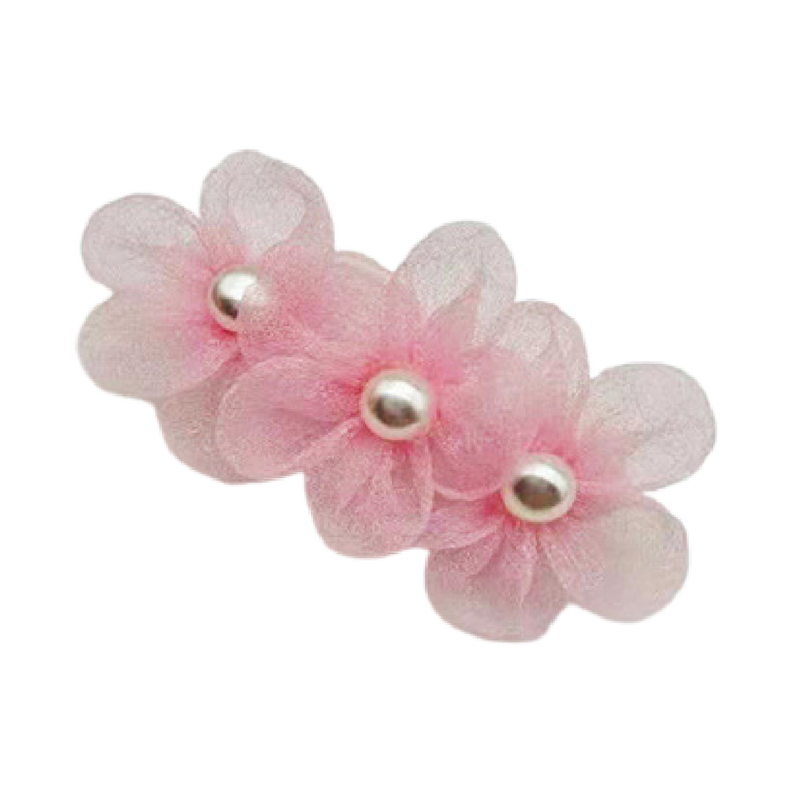 Hair Clips Flower Decor Floral Pet Hair Clips