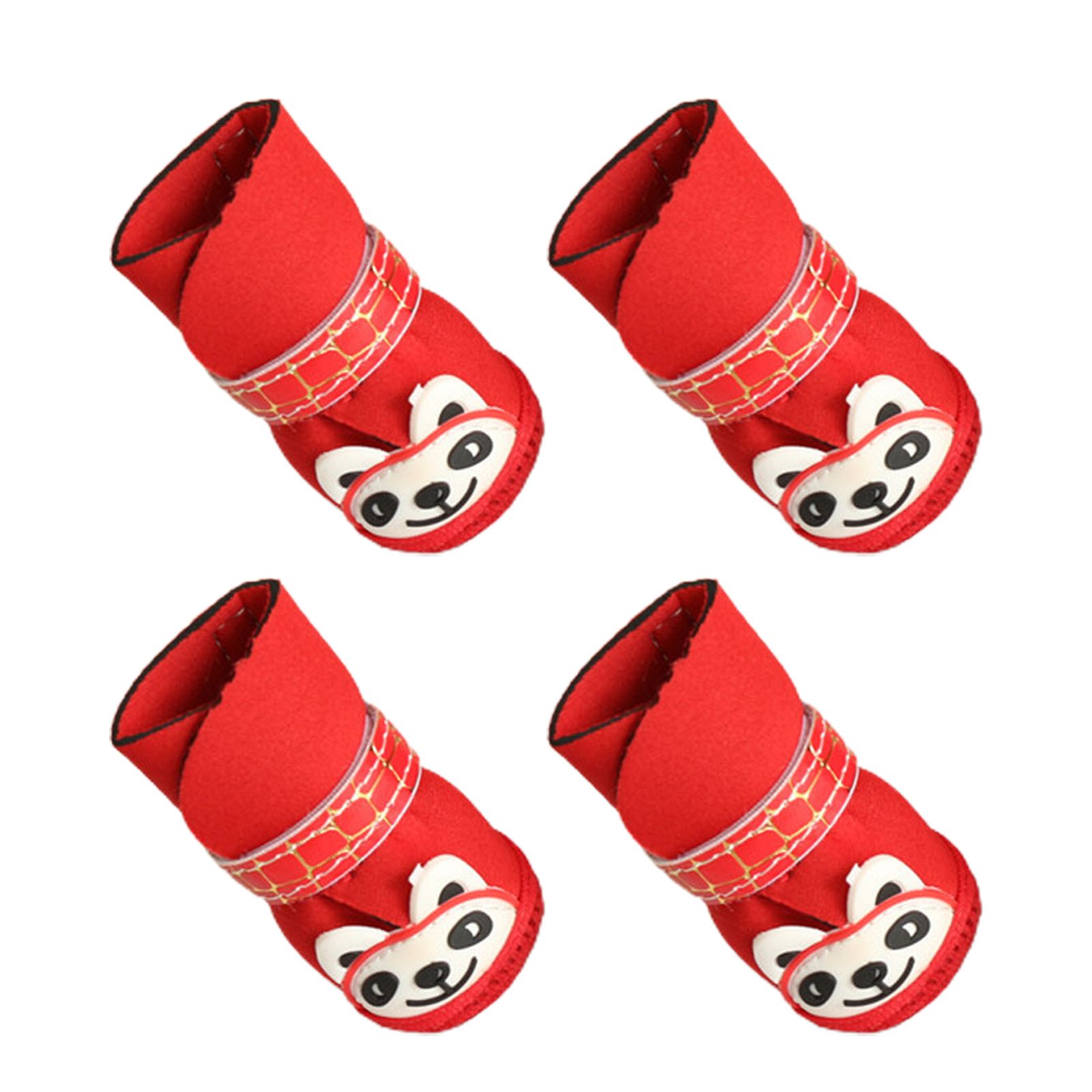 Dog Shoes Multi-purpose Cartoon Panda Style Puppy Shoes Pet Supplies