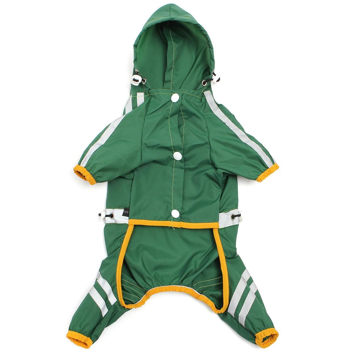 cute Dog Pet Outdoor Winter Waterproof Rain Coat Jacket Fleece Reflective Safe XL