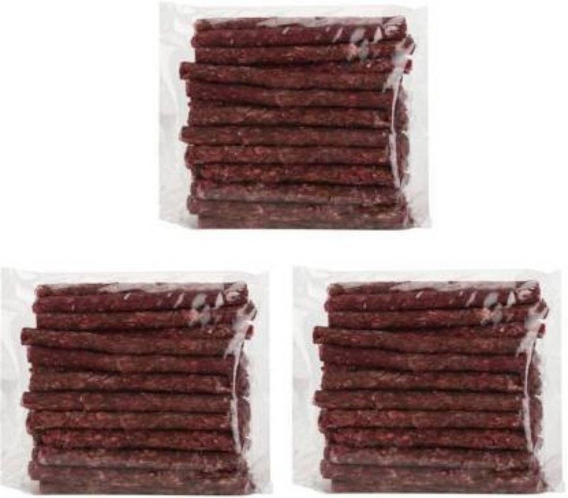 Delicacy Pet Food & Supplies Munchie Mutton Flavour 1.5 Kg Chew Sticks With Added Calcium & Nutrients EDelicacy Pet Food & Suppliesrt Quality Raw hide Dog chew Lamb, Chicken Dog Treat  (1.5 kg, Pack of 3)