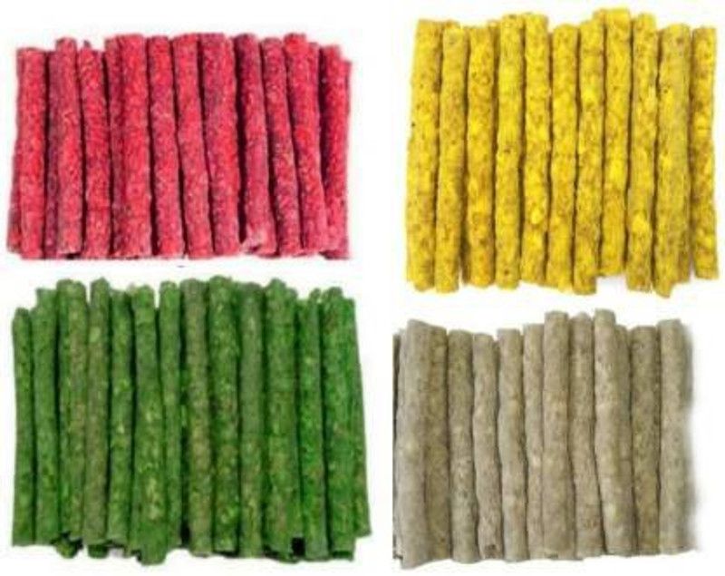 KALEYE Munchy Sticks Mix Flavours ( Chicken Mint Mutton And Natural Flavours )(250g×4) Chicken, Mint, Mutton, NA Dog Chew  (1 kg, Pack of 1)