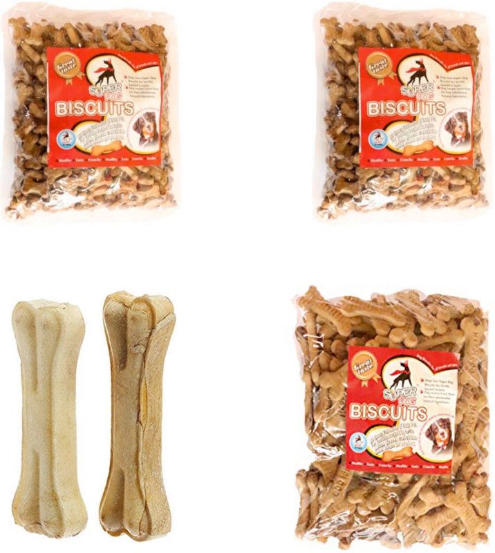 PetZilla combo of 3 inch Milk Bone And biscuits Milk, Chicken Dog Treat  (3.5 kg, Pack of 5)