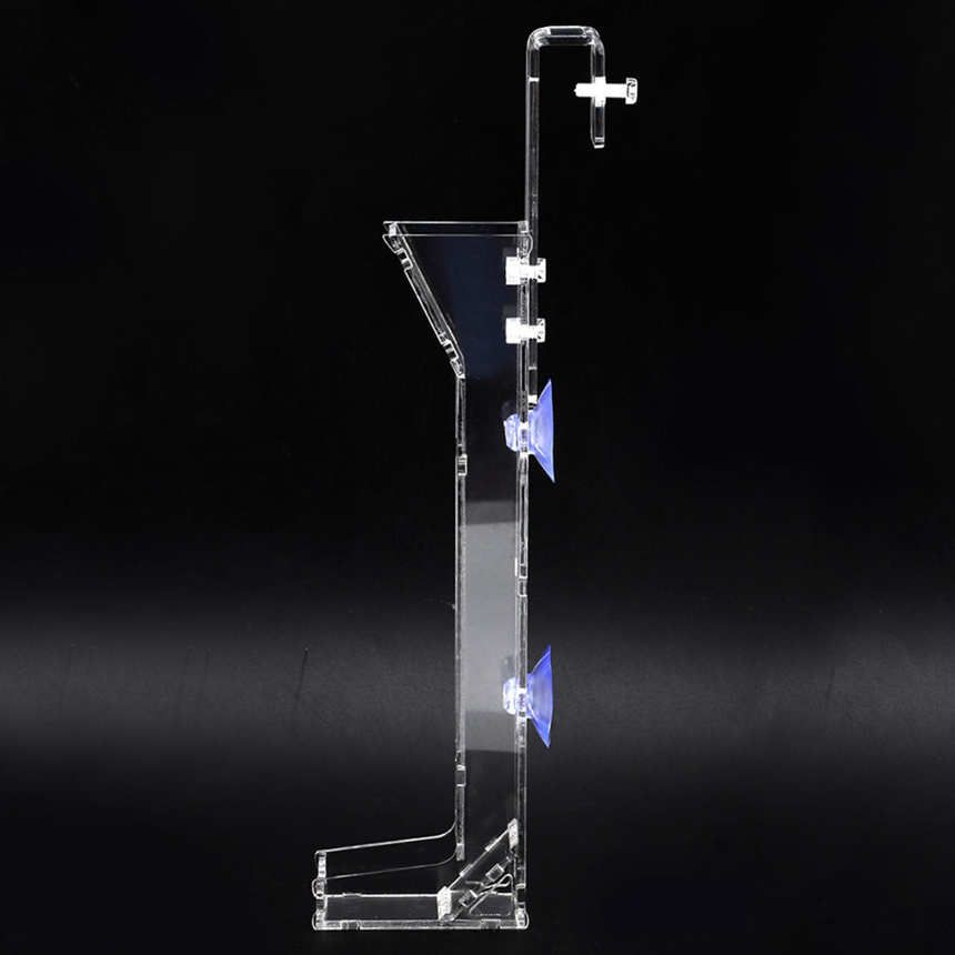 Fish Tank Shrimp Feeding Tube Mini Acrylic Food Sunken Feeder Granules Diet Accessory for Aquarium( )