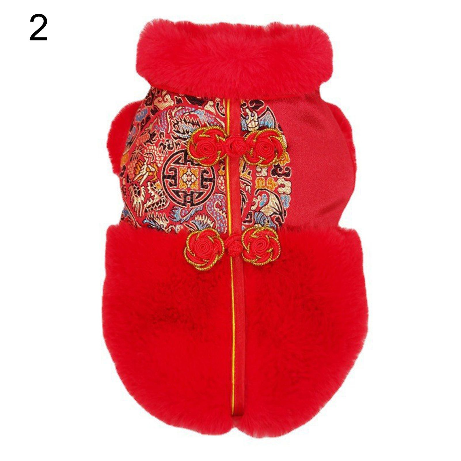 Pet Dress Chinese Style Puppy Cats Sleeveless Sweatshirt