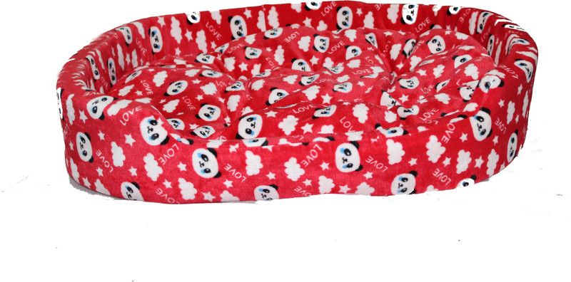 RK PRODUCTS R K PRODUCTS panda_foam_ad_02 S Pet Bed  (Multicolor)
