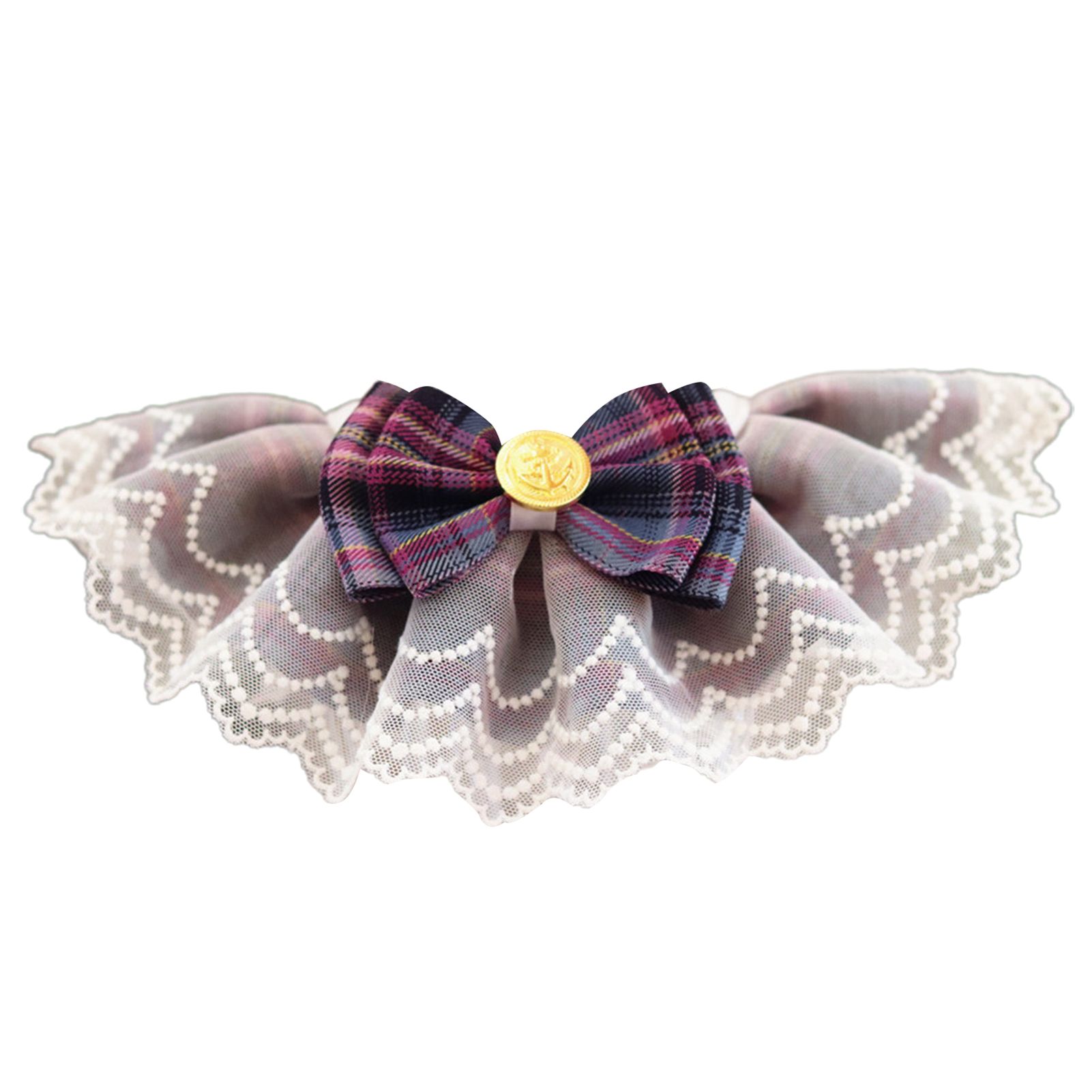 Pet Collar Multi-purpose Cat Dog Saliva Lace Bib Necklace Collar Decor