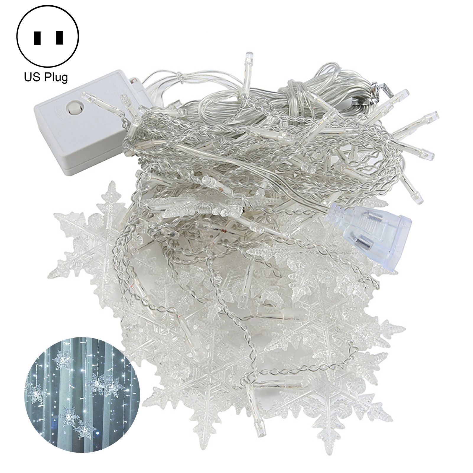 Curtain Lamp Warm Atmospre 110V 220V Creative Snow Curtain Lamp Stripe