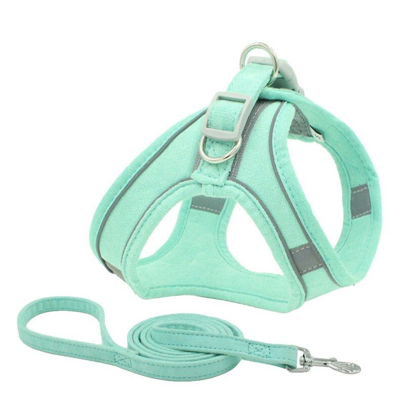 Reflective Nylon Pet  Harness  Chest Harness Breathable s Padded Vests Adjustable Chest S Safety Lead All Weathers