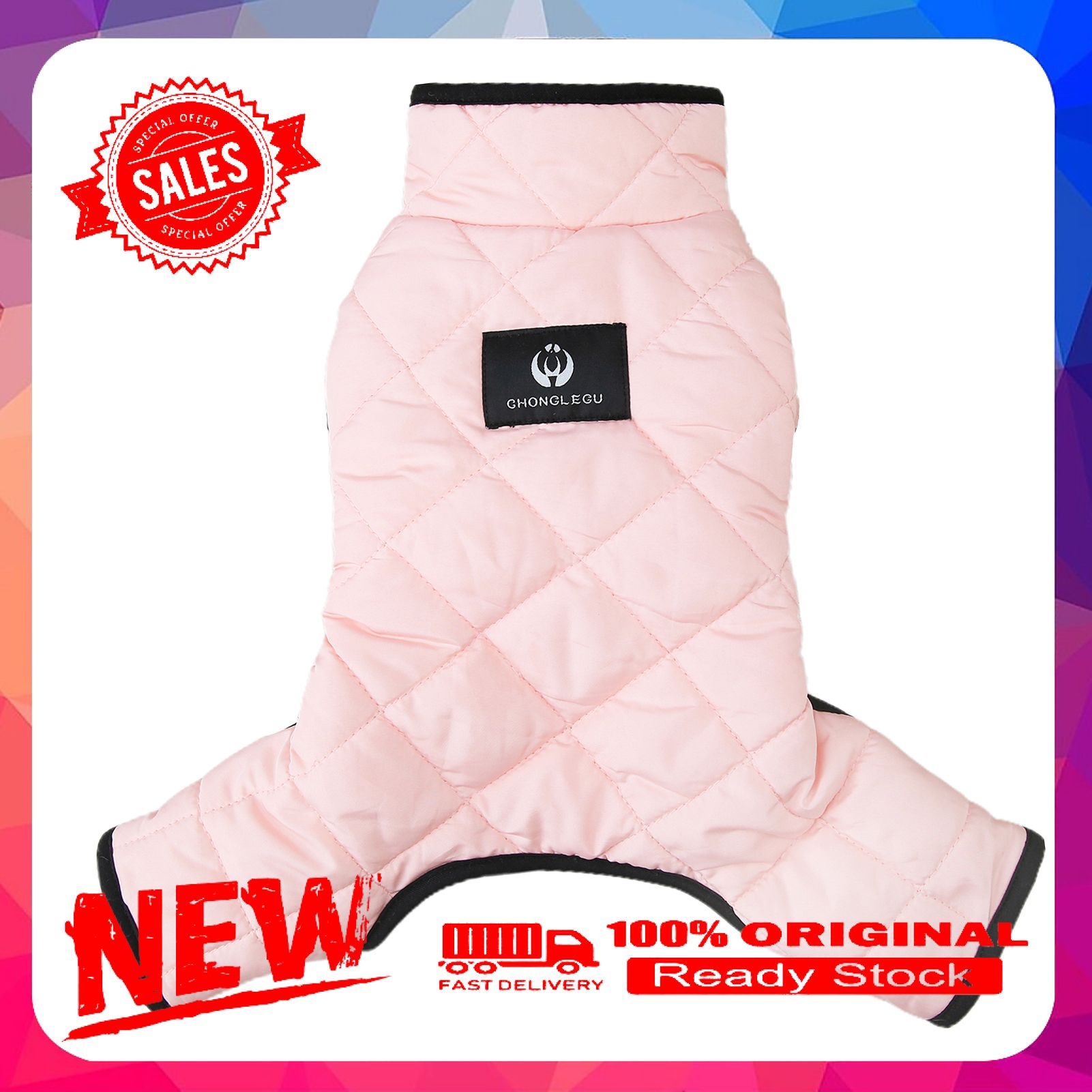 Vist Fox Pet Apparel Solid Color Keep Warmth Four-leg Fashion Pet Dogs Coat Clothes for Winter