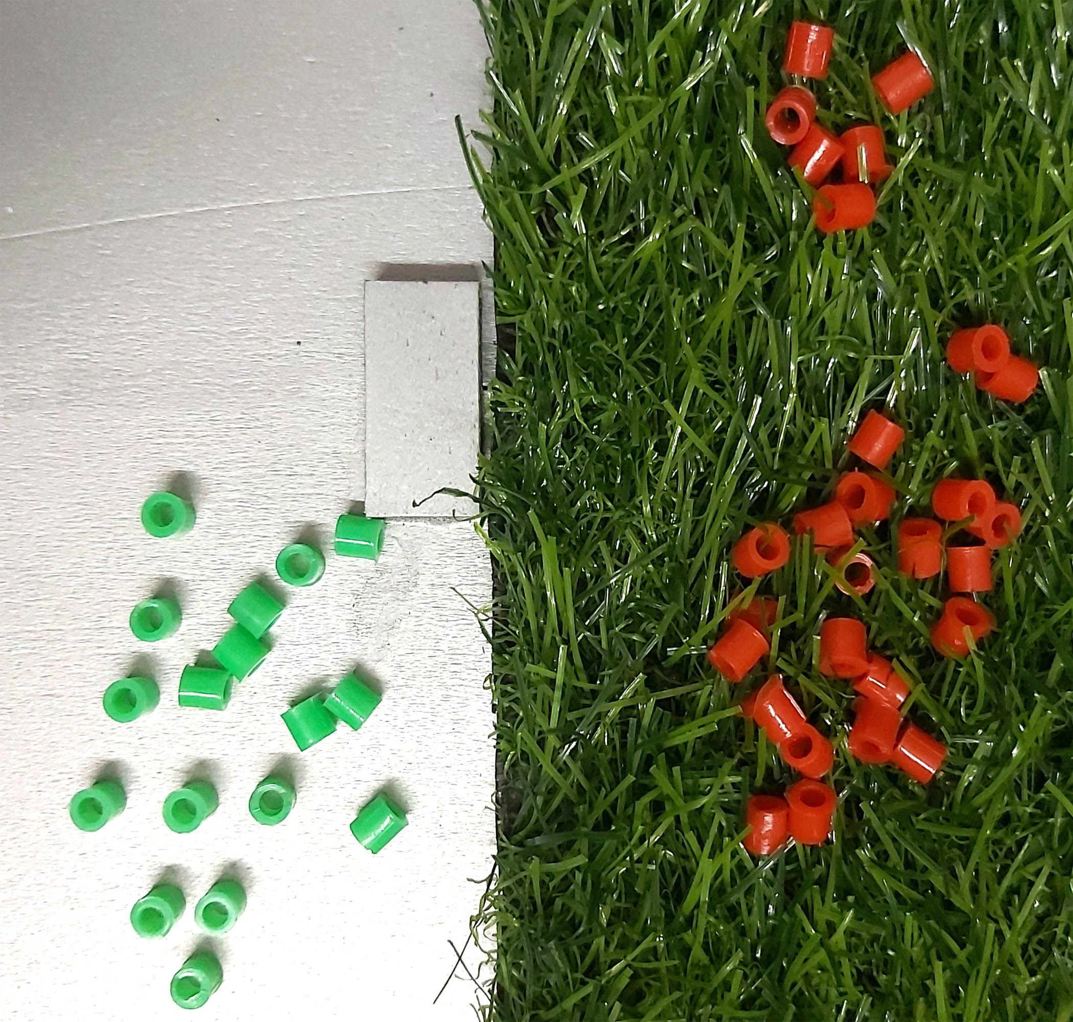 2.8 mm Bird Leg Ring for Finch Birds  Red & Green 20 Pcs