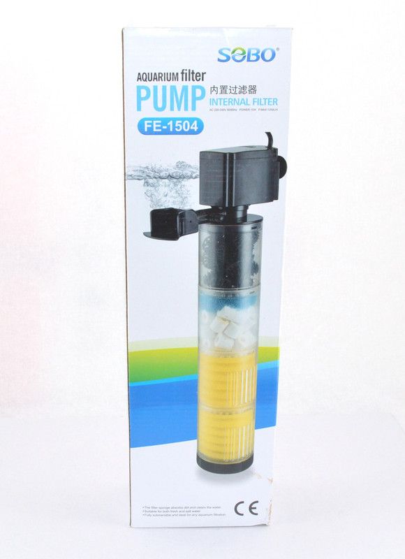 SOBO SOBO FE-1504 Aquarium Internal Filter | 15W | 1200L/H | Upto 3-4 Ft Tank Power Aquarium Filter  (Mechanical Filtration for Salt Water and Fresh Water)