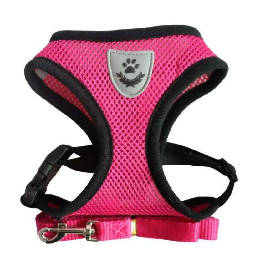 Breathable Small  Harness And Leash Nylon Safety Mesh Chest S Collar For Kitten  Chihuahua Pug Bull s Vest