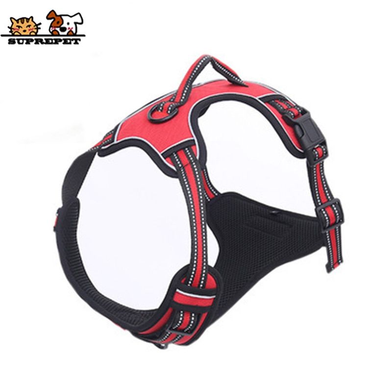 SUPREPET Pet  Harness Nylon Heavy Duty No Pull  Harness for Large Medium Small  Breathable Adjustable  Harness Vest