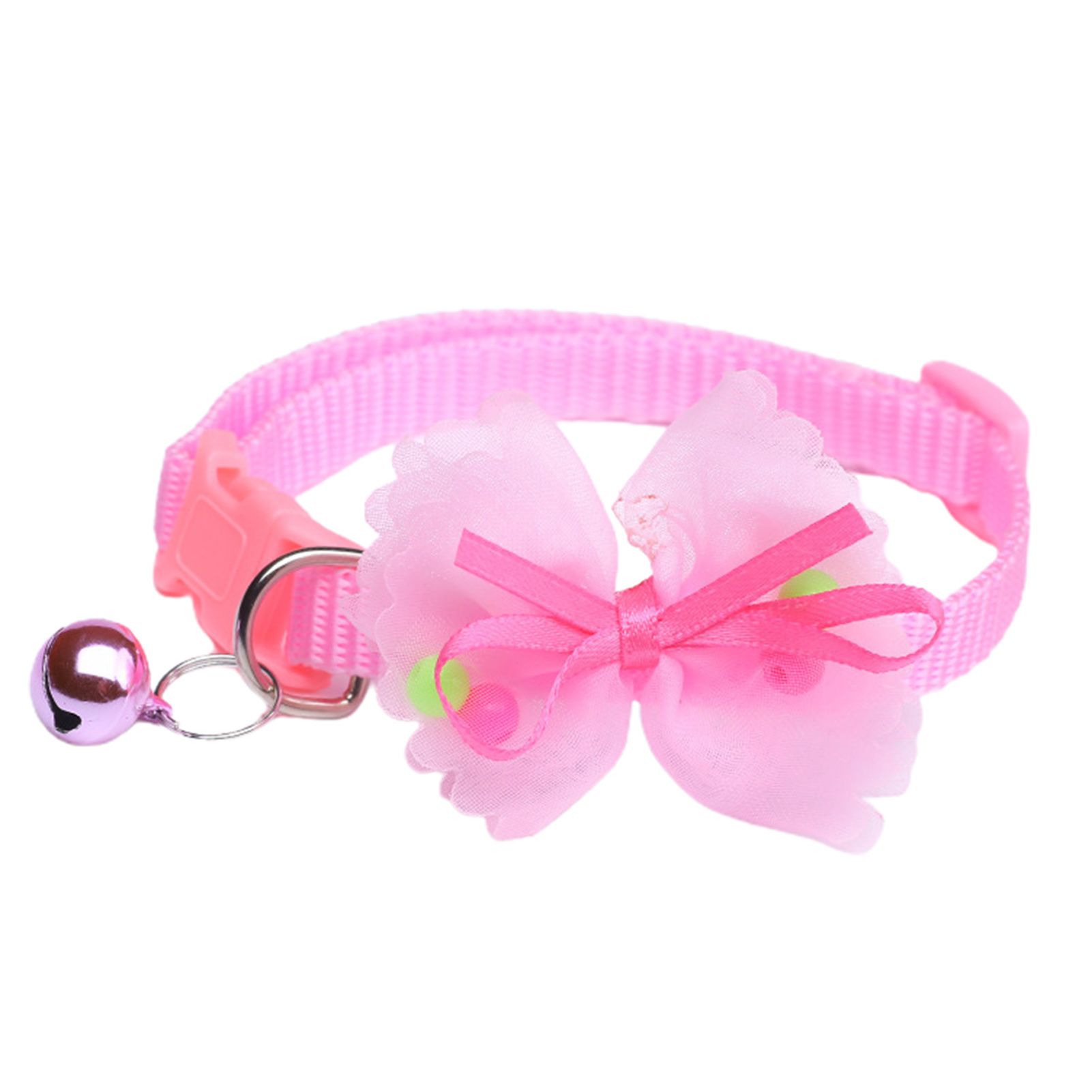 Pet Collar Easy-wearing Pet Dogs Cats Bowknot Collar with Bell