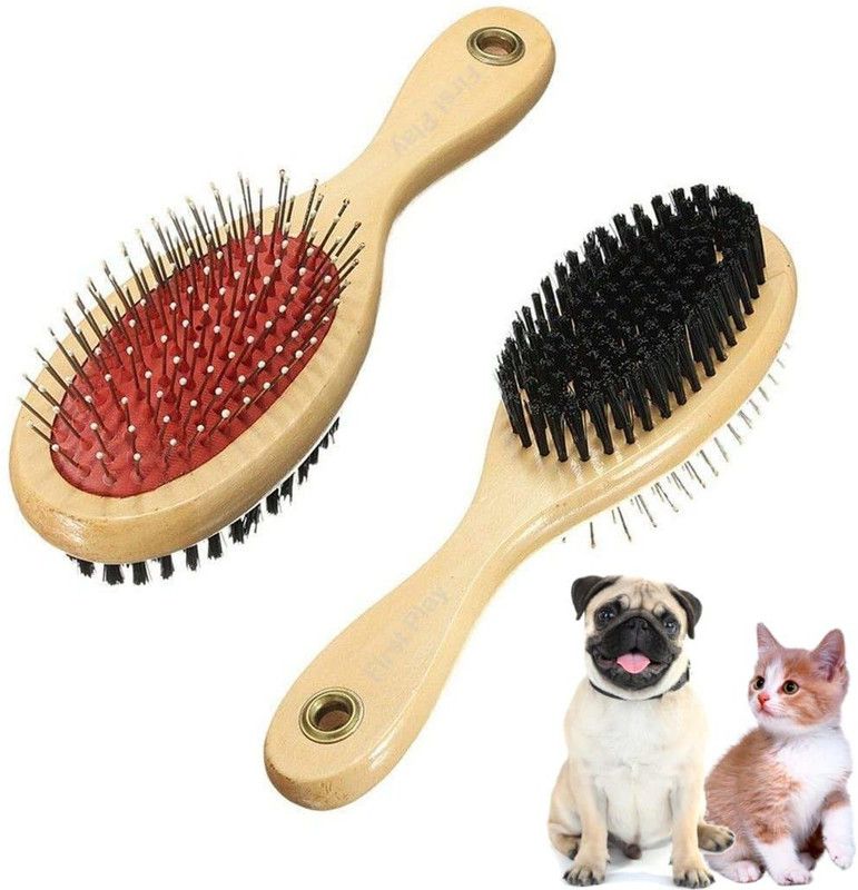 First Play 2 in 1 Pet Comb / Dog Brush Double Sided Comb| Basic Comb for Dog, Cat