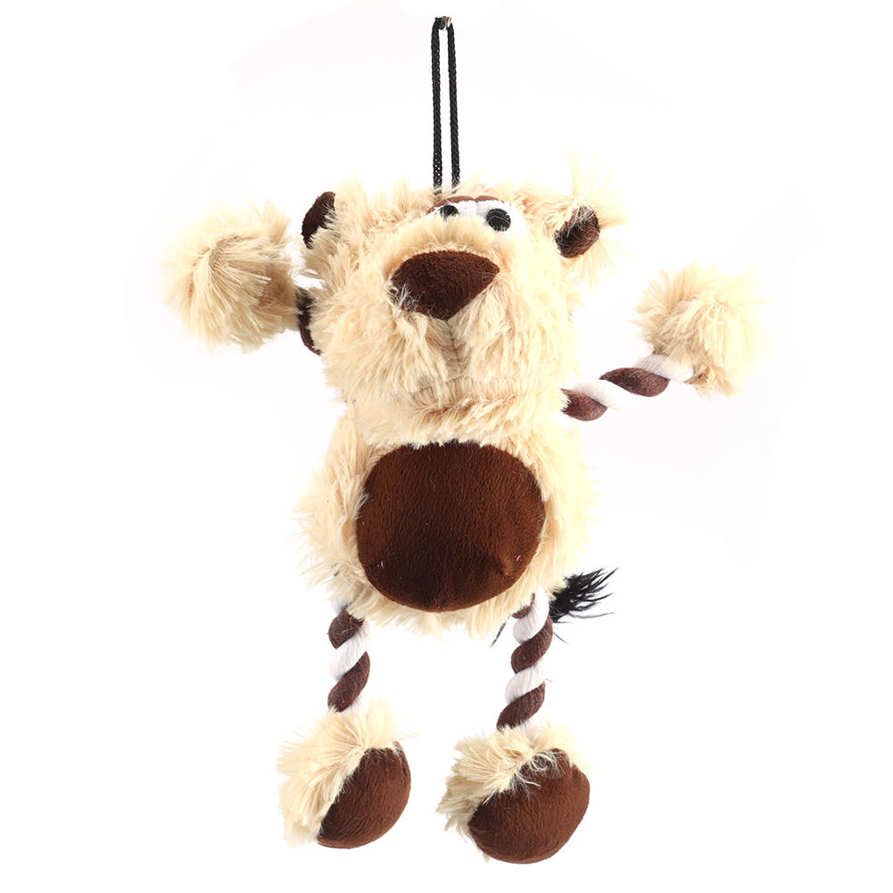Plush Dog Toy Soft Pet Teeth Cleaning Protection Chewing Biting Interactive Training for Dogs