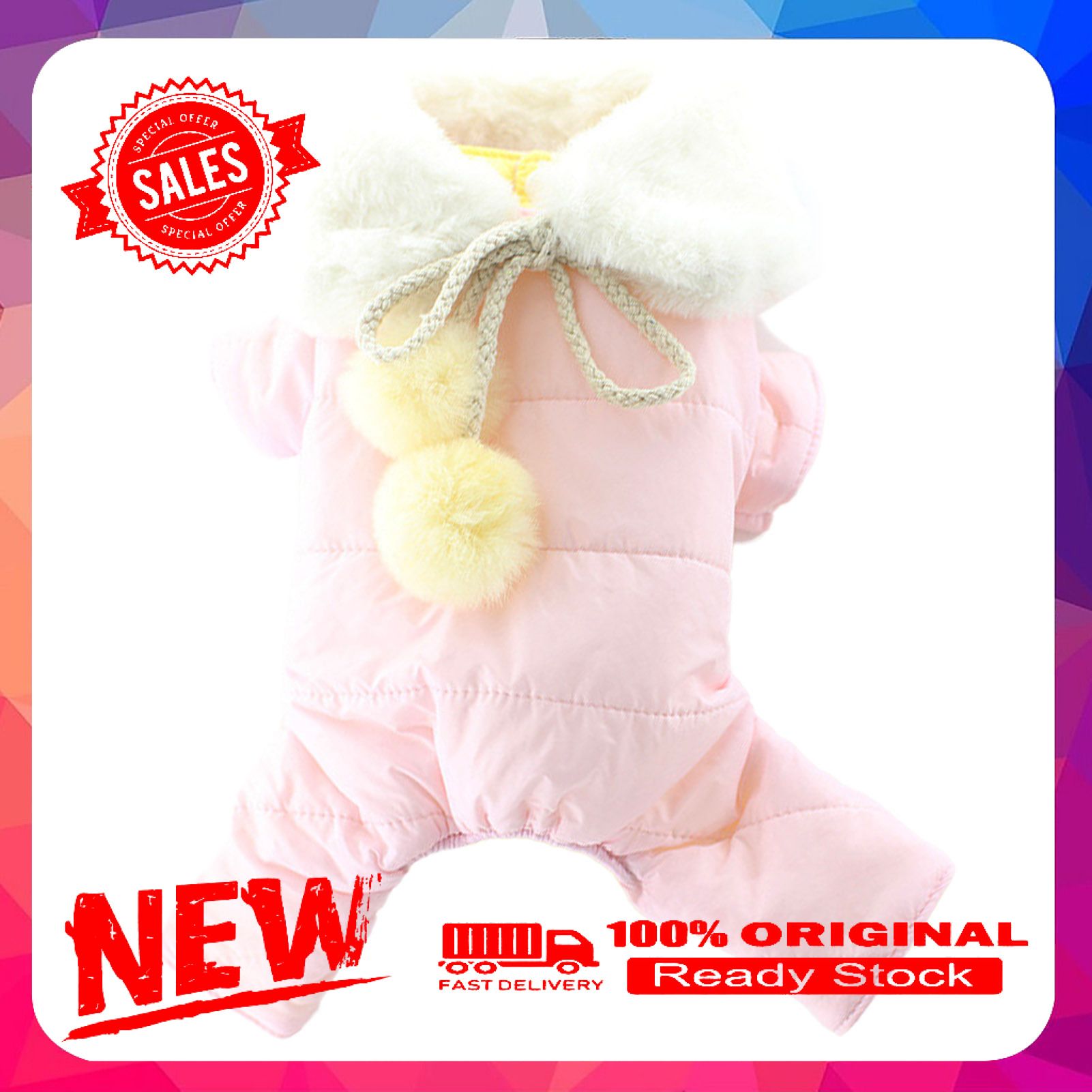 Vist Fox Pet Coat Turndown Collar Keep Warmth Skin-friendly Pet Dog Cats Warm Jumpsuits Outfit Pet Supplies