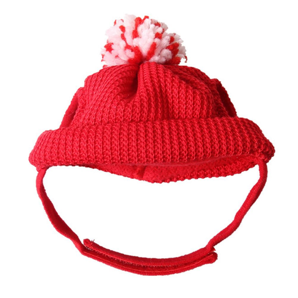Pet Supplies Dog Cat Puppy Christmas Holiday Kitten Pierced Woolen Hat Decor