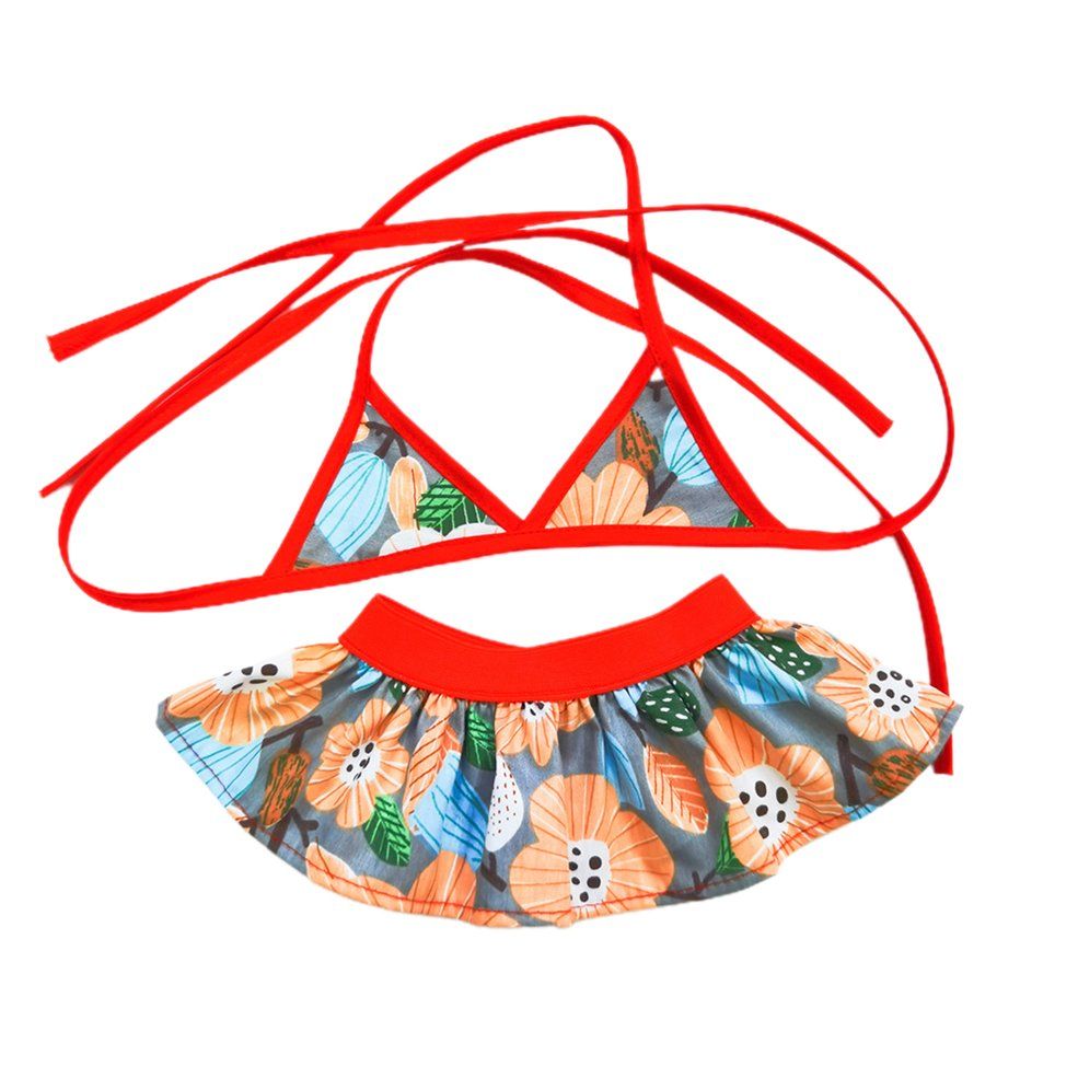 Pet Swimsuit Polyester Cotton Material Four Seasons Cute Split Type Swimsuit