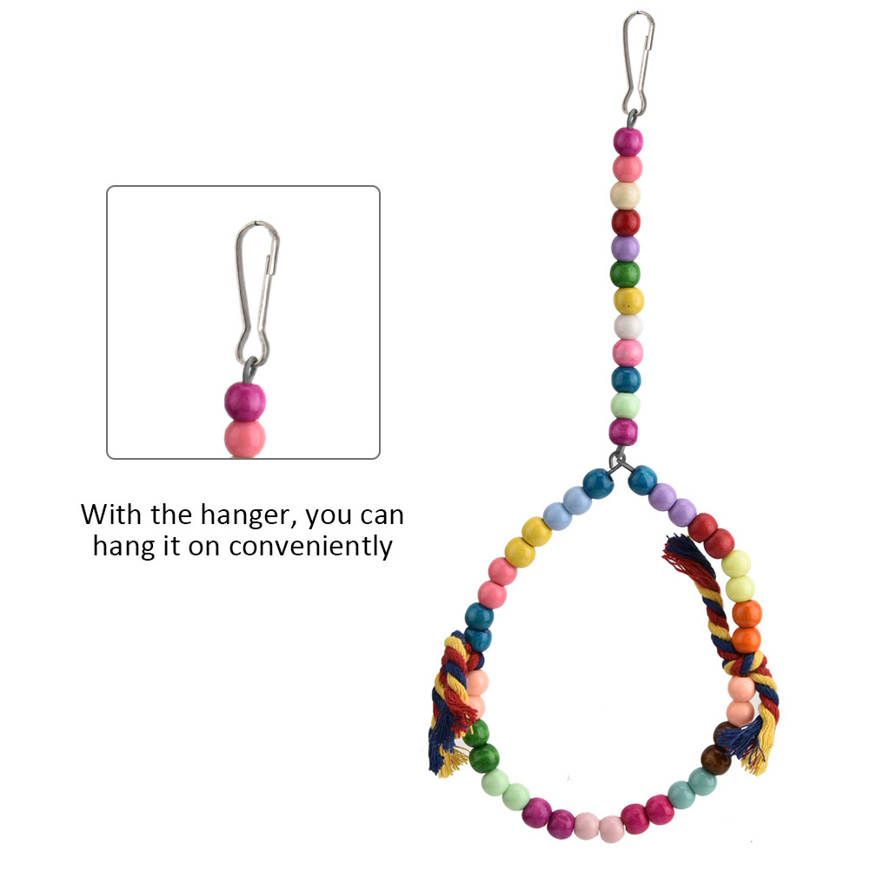 Inco Branco Bird toys Swing Small balls hanging Bright colors Beautiful bird Ladder for birds Birds Perch stress relief