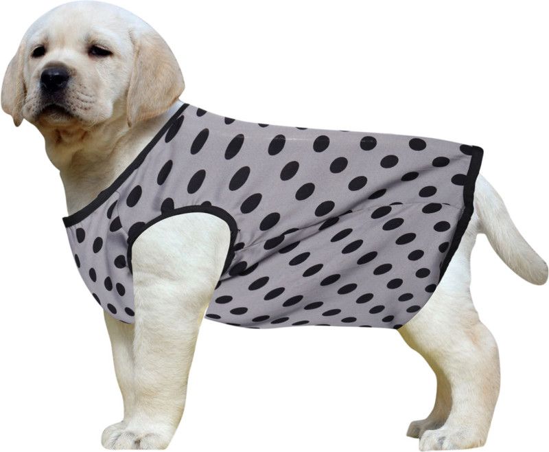 Western Era T-shirt for Dog  (Polka Grey)