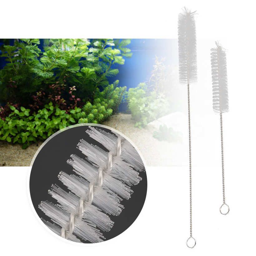 Aquarium Tube Cleaning Brush Stainless Steel Fish Tank Filter Pump Pipe Cleaner Set