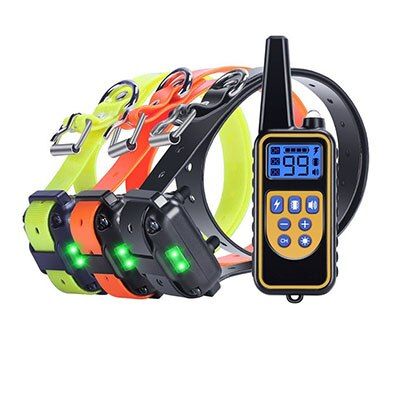 800m Electric Remote 3  Anti Bark Control Device Rechargeable  Training Aids Waterproof  Training Collars Anti-Barking for 3