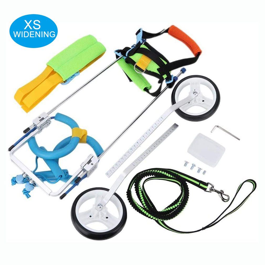 Aluminum Alloy Adjustable Pet Dog Wheelchair Leg Exercise Transportation Multicolor Xs Widen