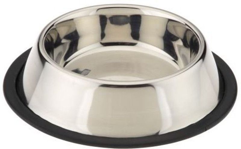 Mandisha Stainless Steel Pet Bowl  (800 ml Steel)